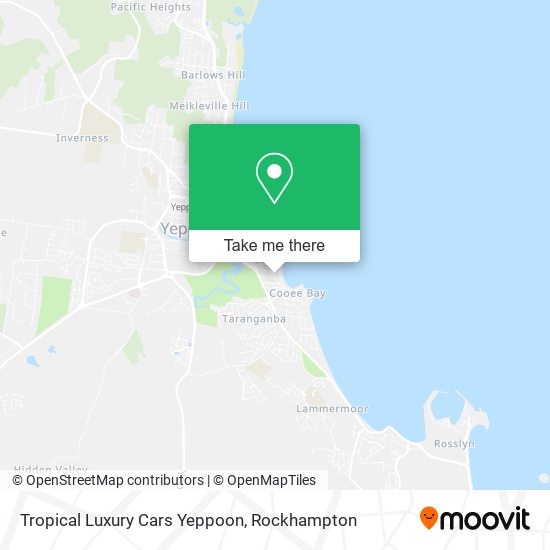 Tropical Luxury Cars Yeppoon map