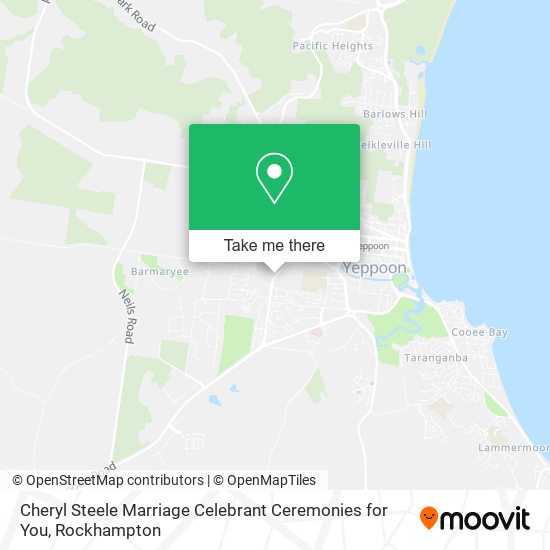 Cheryl Steele Marriage Celebrant Ceremonies for You map