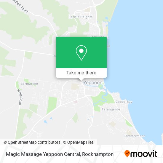 Magic Massage Yeppoon Central map