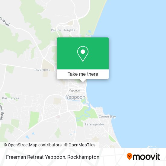 Freeman Retreat Yeppoon map