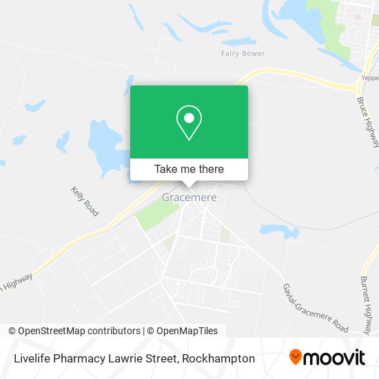 Livelife Pharmacy Lawrie Street map