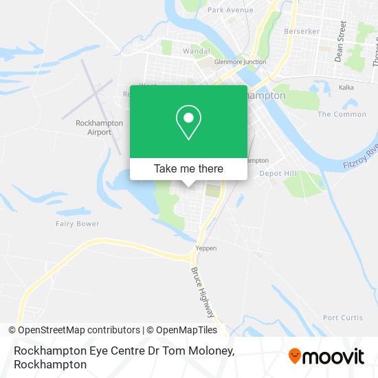 Rockhampton Eye Centre Dr Tom Moloney map