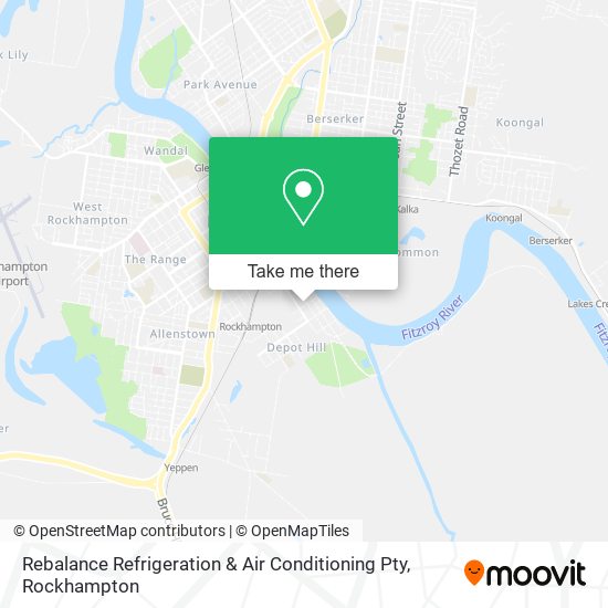 Rebalance Refrigeration & Air Conditioning Pty map