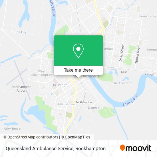 Queensland Ambulance Service map