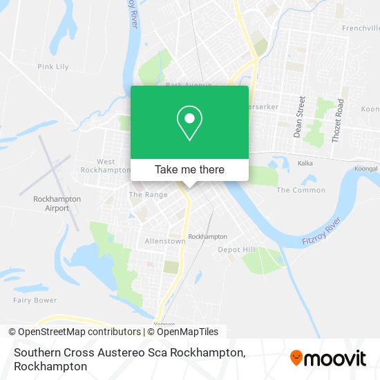 Mapa Southern Cross Austereo Sca Rockhampton