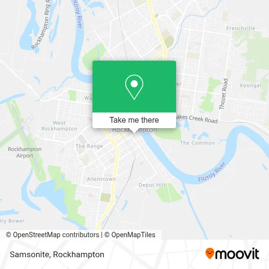 Mapa Samsonite