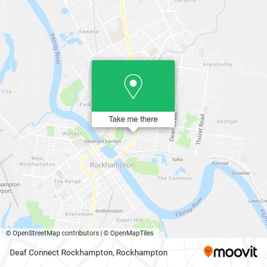 Deaf Connect Rockhampton map