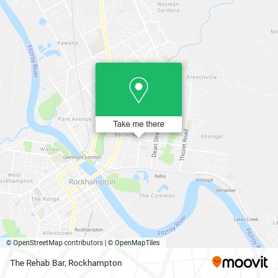 The Rehab Bar map