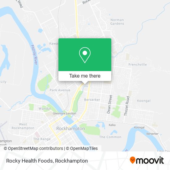 Rocky Health Foods map