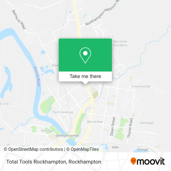 Mapa Total Tools Rockhampton