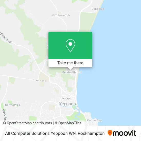 Mapa All Computer Solutions Yeppoon WN