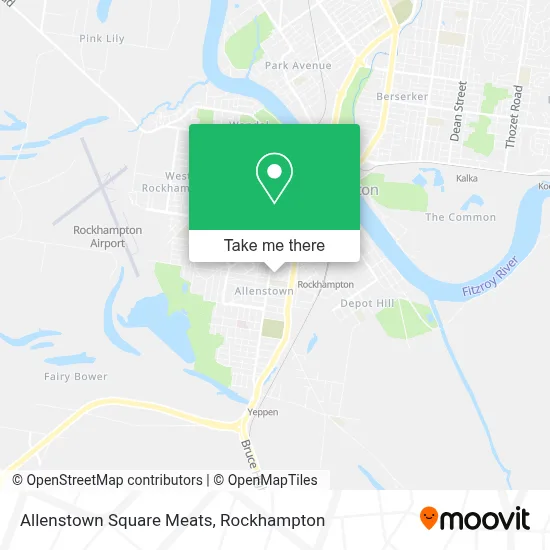 Mapa Allenstown Square Meats