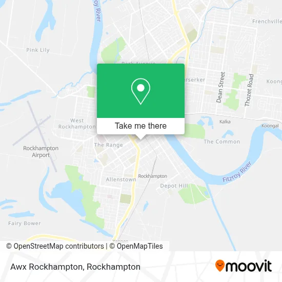 Mapa Awx Rockhampton