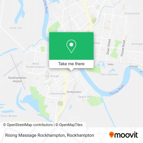 Rising Massage Rockhampton map