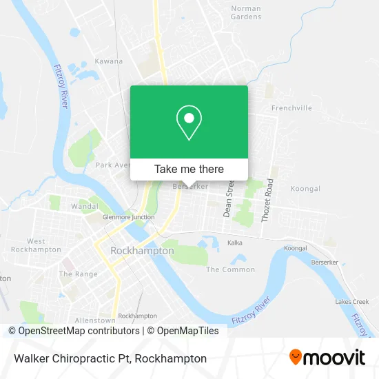 Mapa Walker Chiropractic Pt