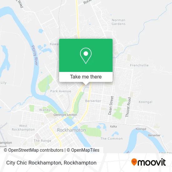 Mapa City Chic Rockhampton