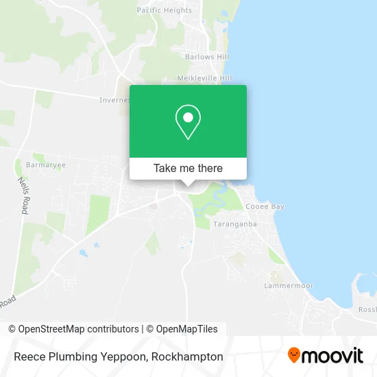 Mapa Reece Plumbing Yeppoon