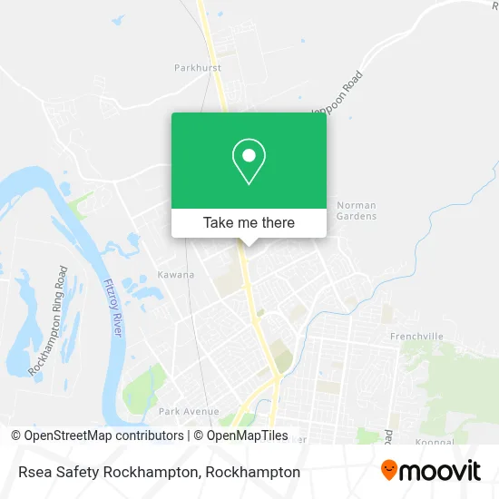 Mapa Rsea Safety Rockhampton
