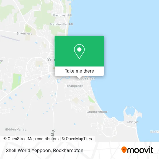 Mapa Shell World Yeppoon