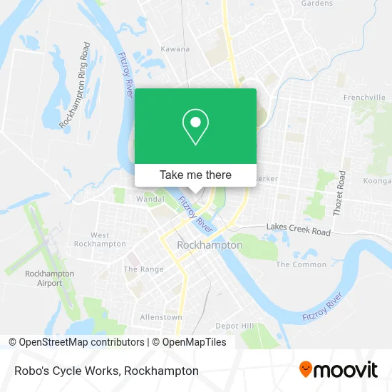 Mapa Robo's Cycle Works