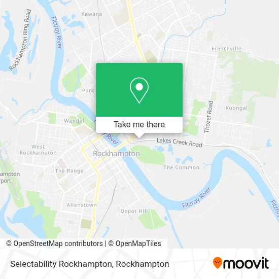 Mapa Selectability Rockhampton