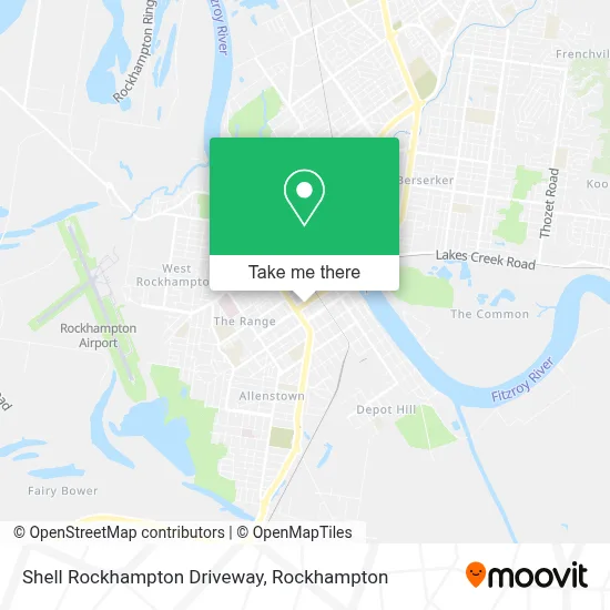 Mapa Shell Rockhampton Driveway