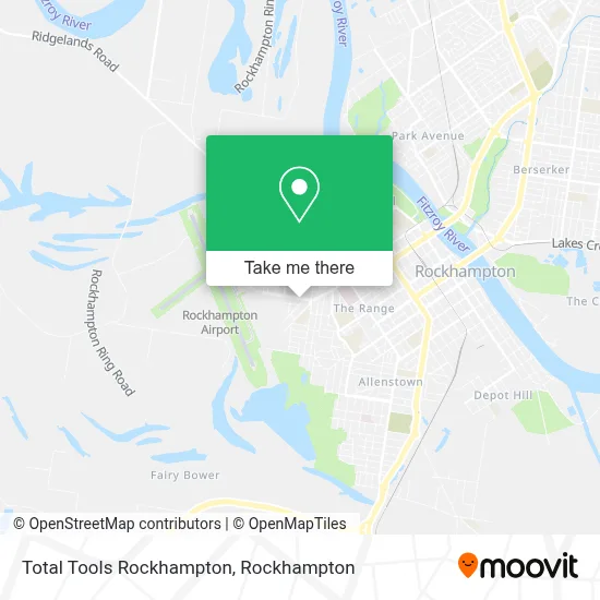 Mapa Total Tools Rockhampton