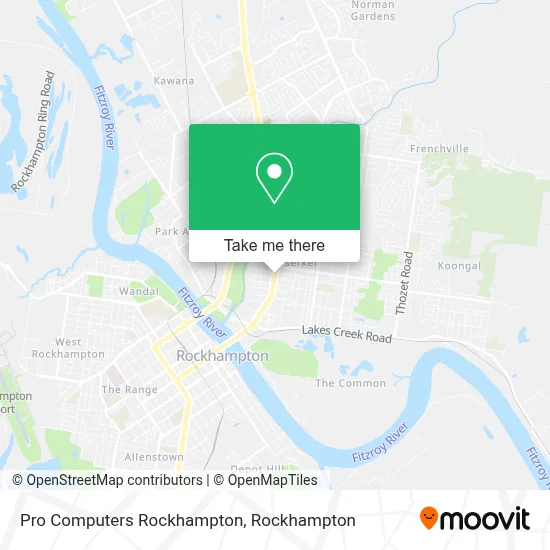 Mapa Pro Computers Rockhampton