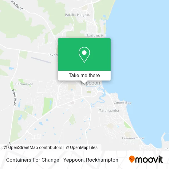 Mapa Containers For Change - Yeppoon