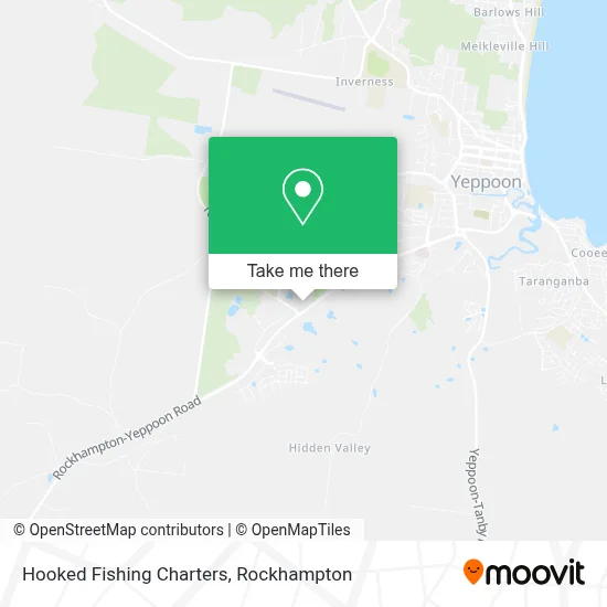 Mapa Hooked Fishing Charters