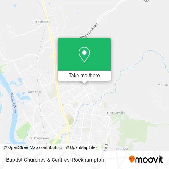 Mapa Baptist Churches & Centres