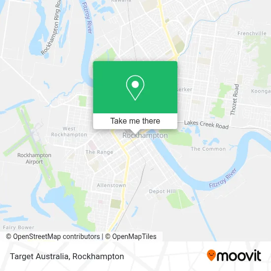 Mapa Target Australia
