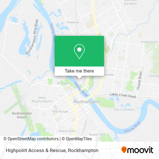 Mapa Highpoint Access & Rescue