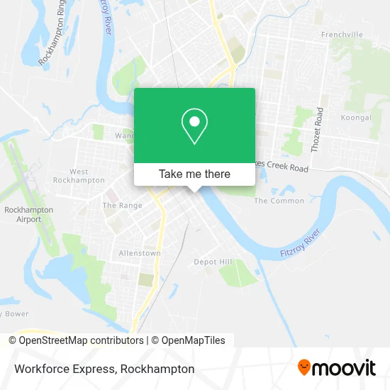 Mapa Workforce Express