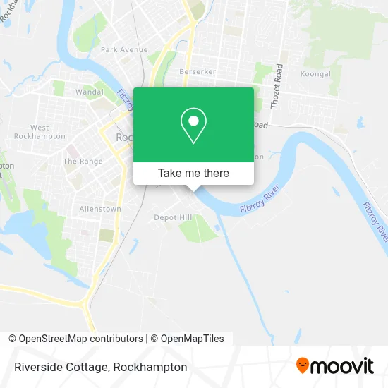 Mapa Riverside Cottage