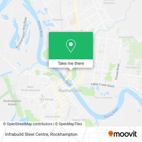 Mapa Infrabuild Steel Centre