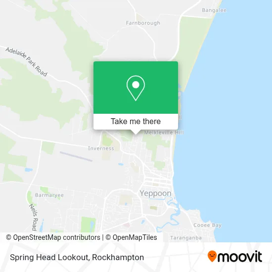 Mapa Spring Head Lookout
