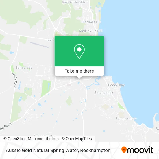 Mapa Aussie Gold Natural Spring Water