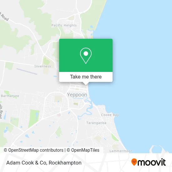 Mapa Adam Cook & Co