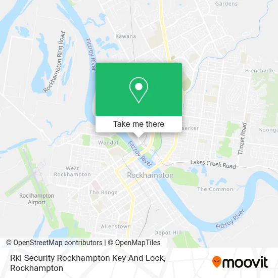 Mapa Rkl Security Rockhampton Key And Lock