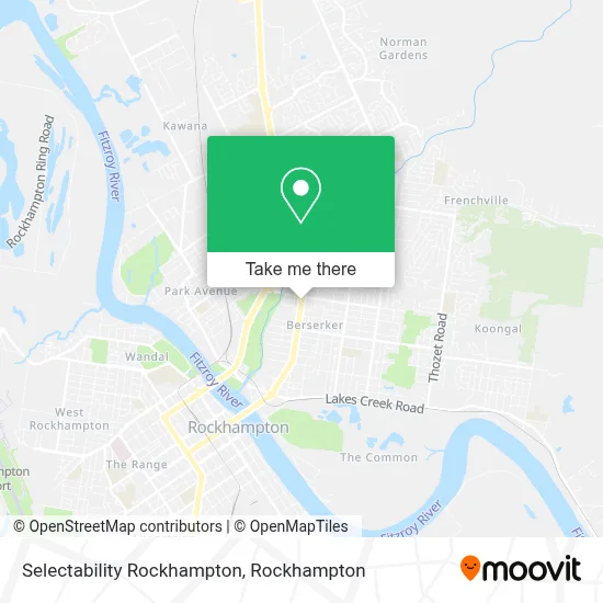 Mapa Selectability Rockhampton