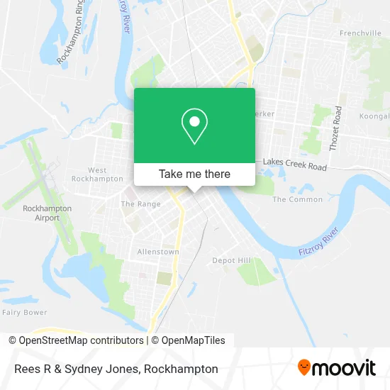 Mapa Rees R & Sydney Jones