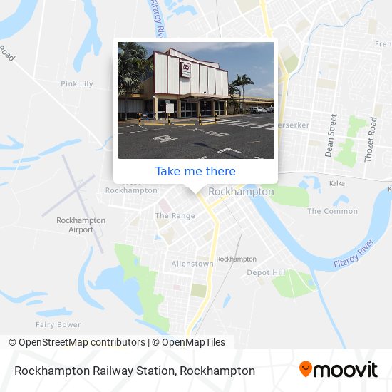 Mapa Rockhampton Railway Station