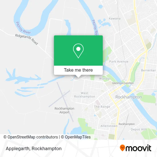 Mapa Applegarth