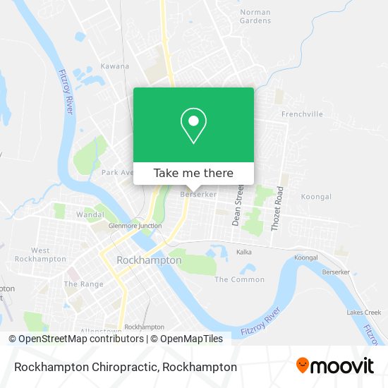 Rockhampton Chiropractic map