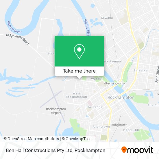 Ben Hall Constructions Pty Ltd map
