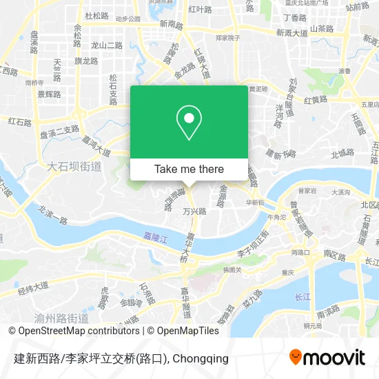 建新西路/李家坪立交桥(路口) map