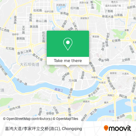 嘉鸿大道/李家坪立交桥(路口) map