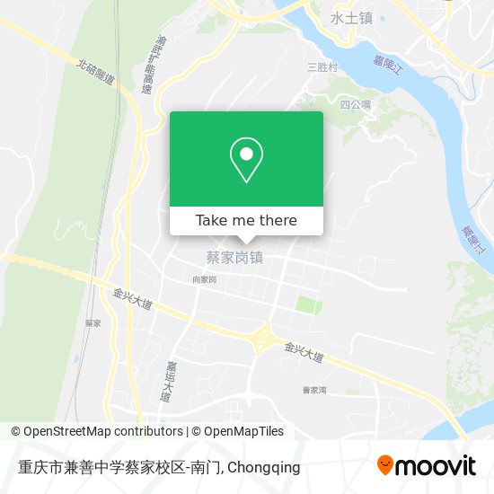 重庆市兼善中学蔡家校区-南门 map