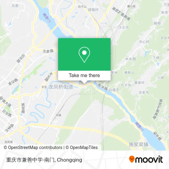 重庆市兼善中学-南门 map